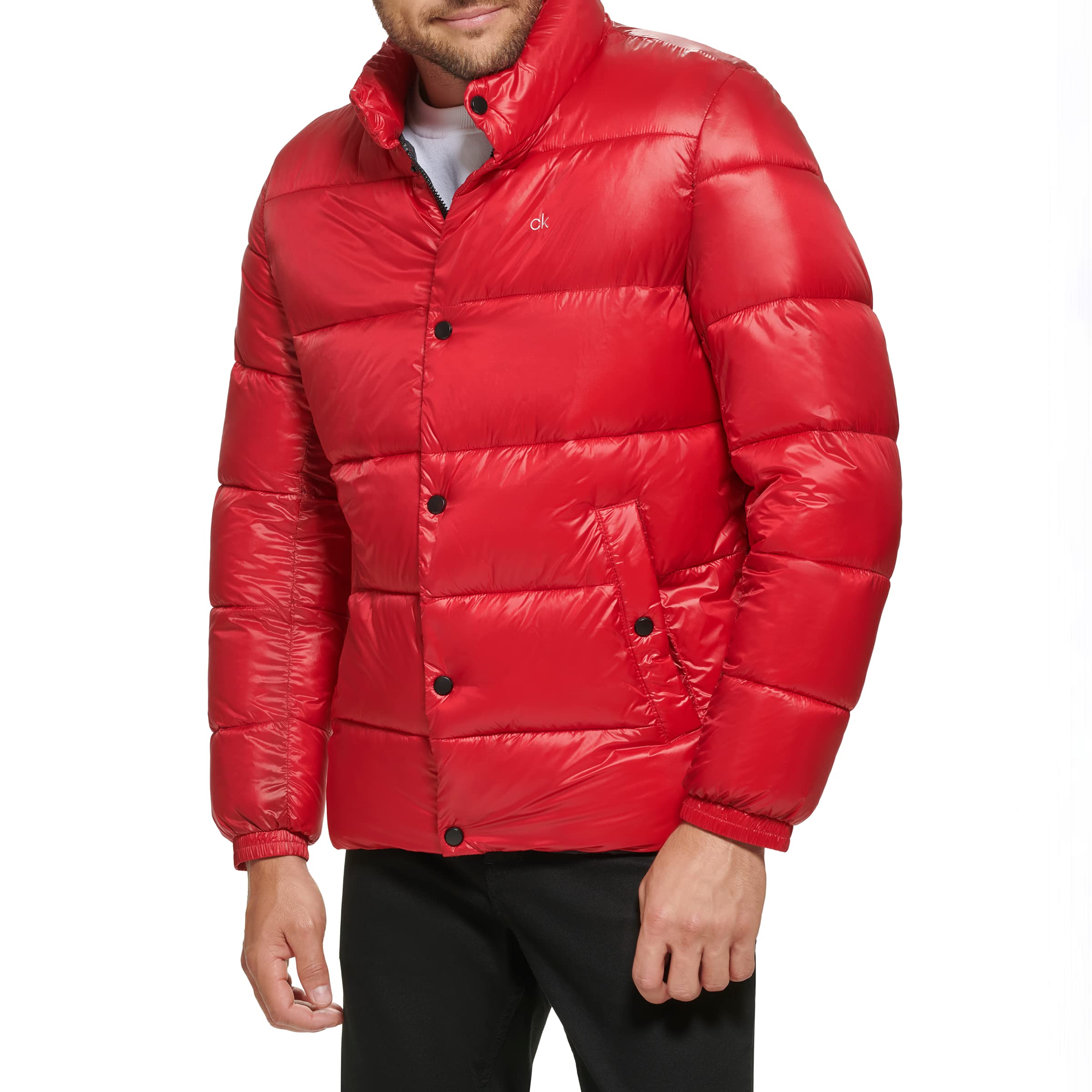 Calvin Klein Men's Snap Front Puffer Jacket